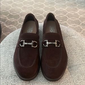 Ferragamo men’s suede loafers